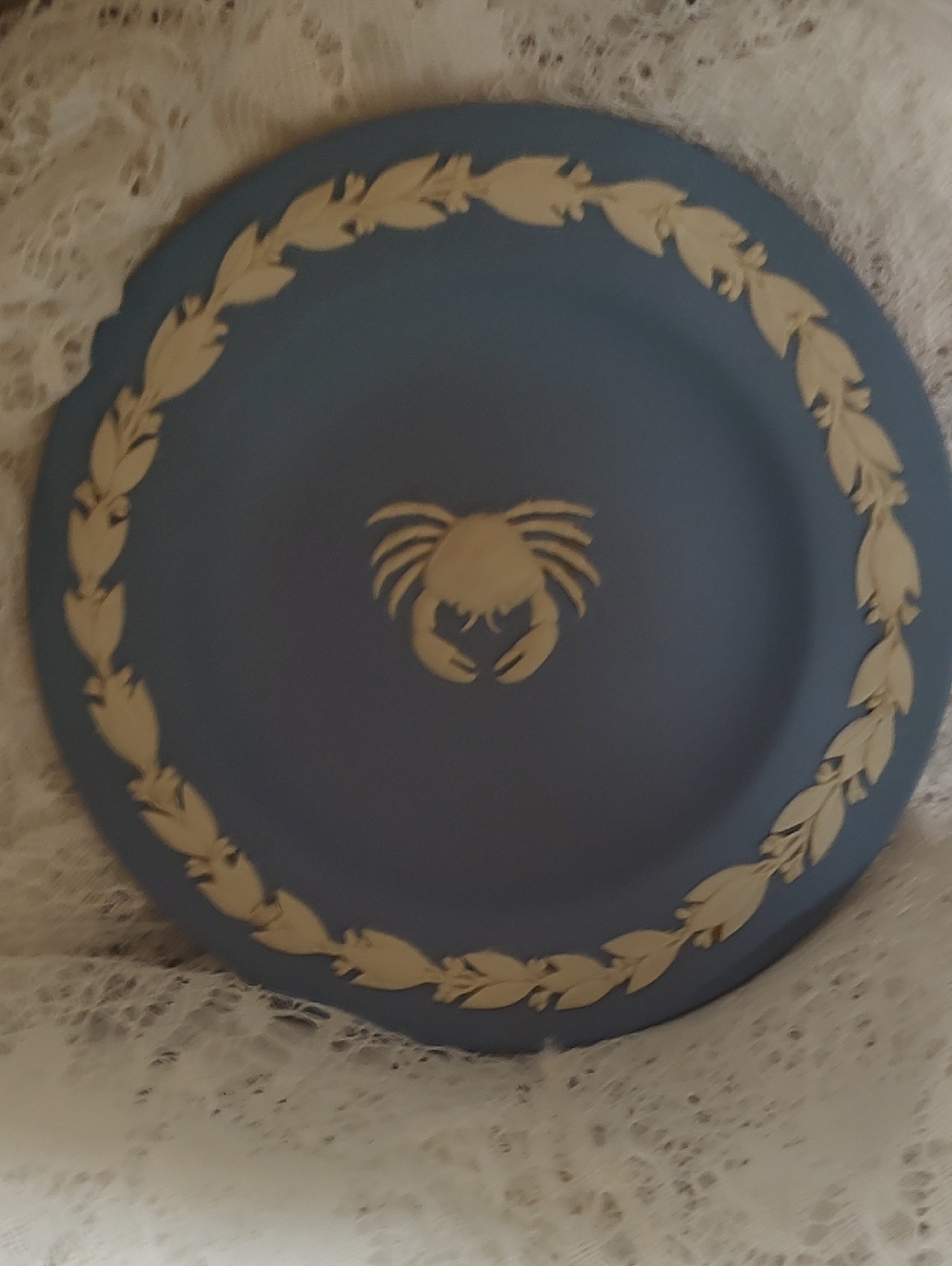 Wedgewood Zodiac Trinket Dish Blue .